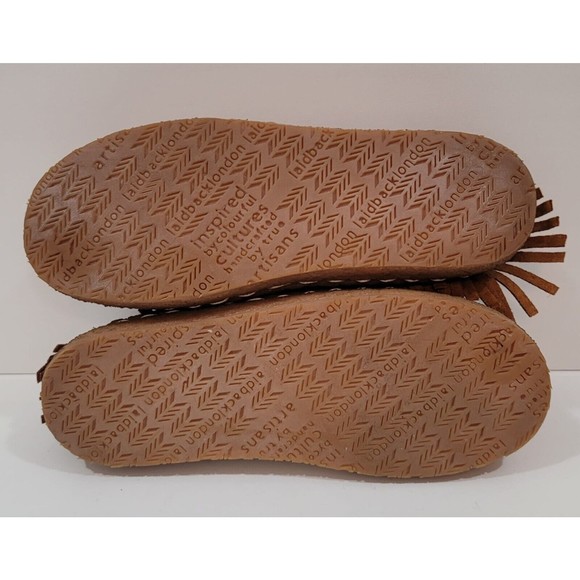 Laidback London Ekry Chestnut Suede Handmade Mocassin Sz.EU-36 US-5 - Picture 6 of 7